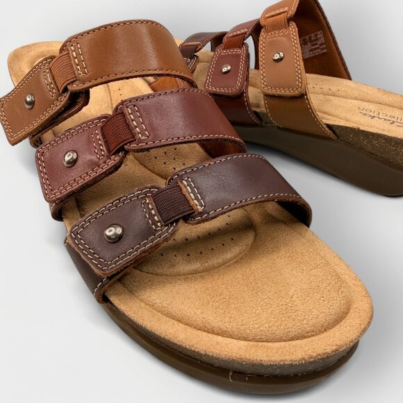 Clarks Calenne Lily Sandals Brown Multi Leather Women’s US 11 M Comfort New Box - Picture 12 of 13